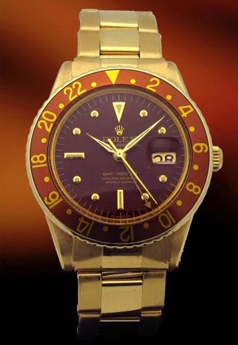 Rolex 1675 Vintage no-crown guard GMT